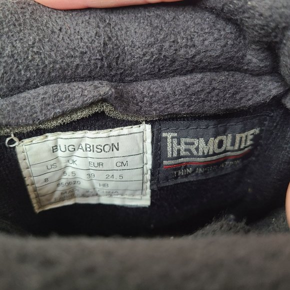 Columbia Bugabison Waterproof Winter Snow Boots Men’s Size 8 Thermolite Leather - Picture 9 of 9